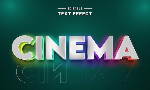 Cinematischer Neon-Glow-Techno-Text-Effekt