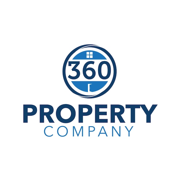 Circle 360 logo-vorlage für immobilienunternehmen