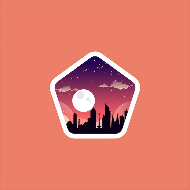 City night logo design