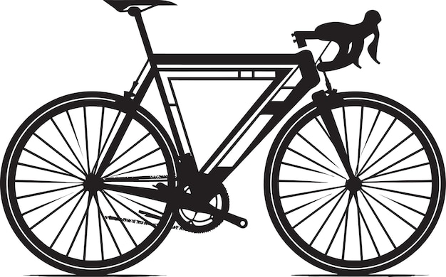 Vektor citypedal vector bike emblem classicwheel schwarz fahrrad-ikonen-design