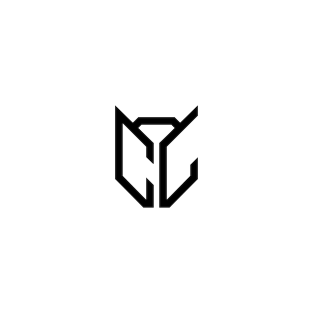 CL-Monogramm-Logo-Design, Buchstabe, Text, Name, Symbol, einfarbig, Logo, Alphabet, Zeichen, einfaches Logo