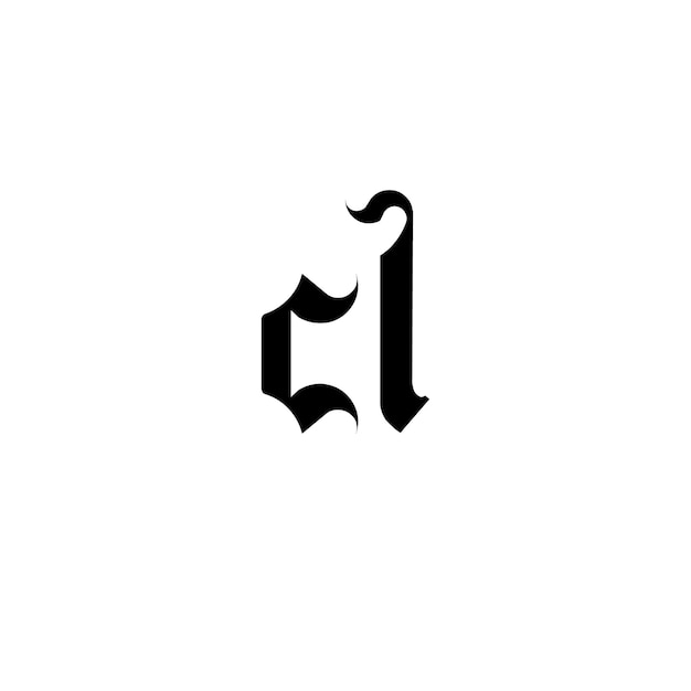 CL-Monogramm-Logo-Design, Buchstabe, Text, Name, Symbol, einfarbig, Logo, Alphabet, Zeichen, einfaches Logo