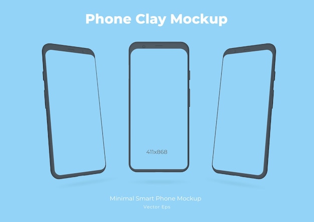 Clay Smartphone Mockup