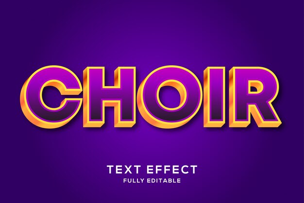 Clean bold colourful editable text effect