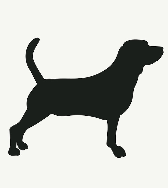 Clip-Art für Hunde-Silhouette