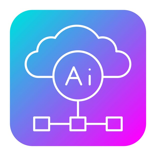 Cloud-basierte Architektur Vektor-Symbol kann für Data Analytics Icon-Set verwendet werden