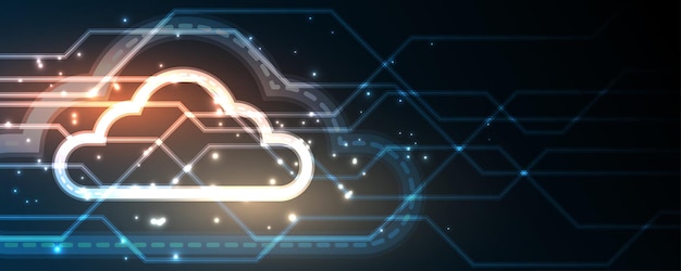 Cloud-computing-speichertechnologie hintergrund digitale datendienste innovationskonzept