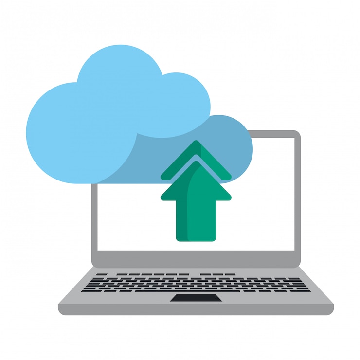 Vektor cloud computing-technologie