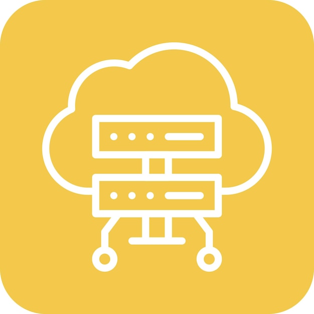 Cloud-Computing-Vektor-Ikonen-Illustration des Codierungs- und Entwicklungs-Ikonensets