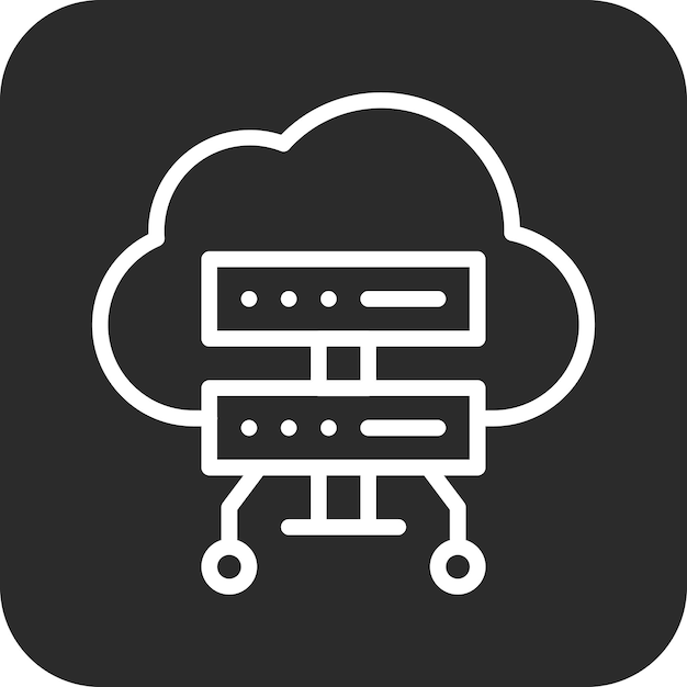 Cloud-Computing-Vektor-Ikonen-Illustration des Codierungs- und Entwicklungs-Ikonensets