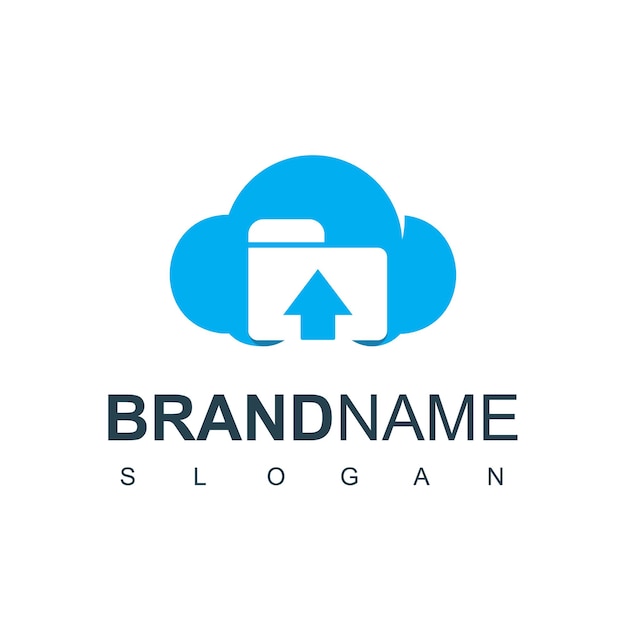 Cloud data server-logo-vorlage