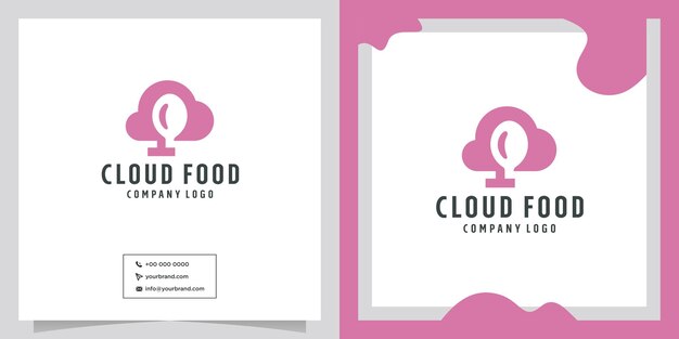 Cloud-food-vektor-logo-design