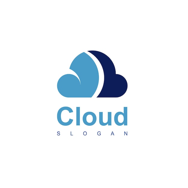 Cloud log design vektor