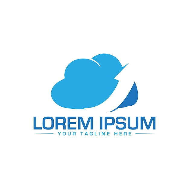 Cloud Logo Design Einzigartiges und kreatives Cloud Logo Design Cloud Tech Logo Design