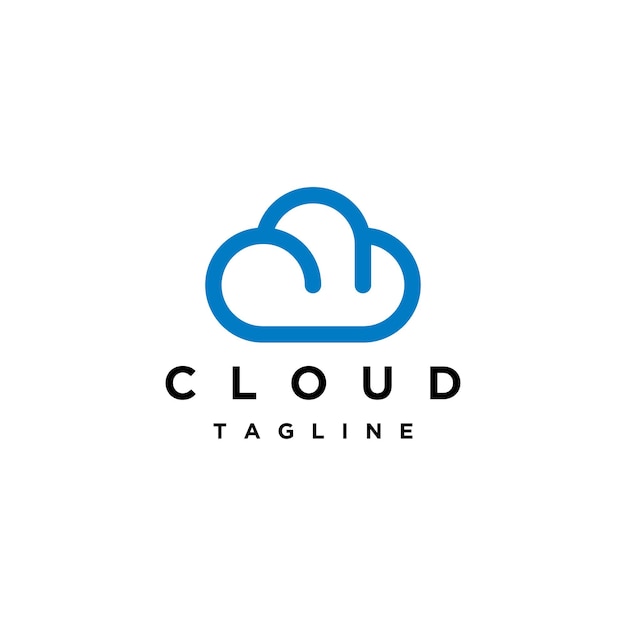 Cloud-Logo-Icon-Design-Vorlage