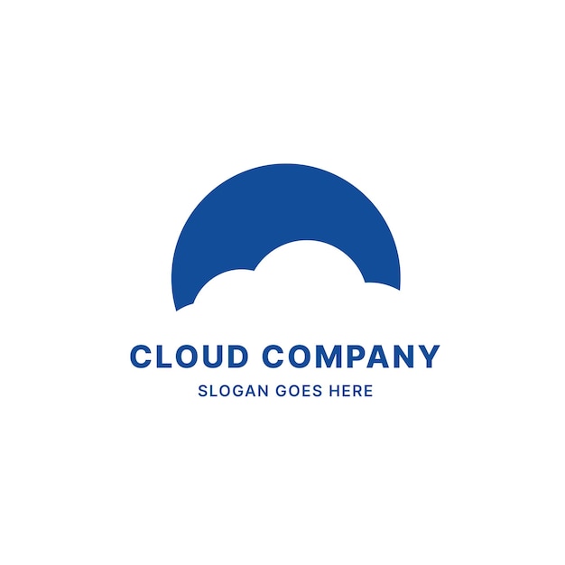 Cloud-Logo-Vektor-Design-Vorlage