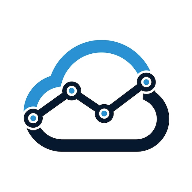 Vektor cloud-statistik-logo