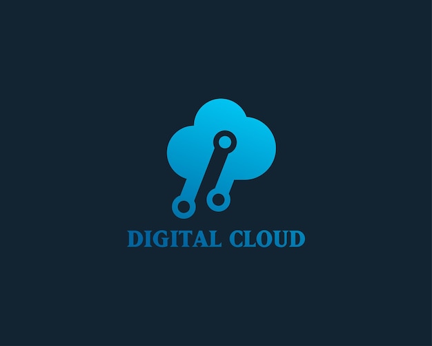 Cloud-tech-logo kreatives cloud-logo digitales cloud-logo