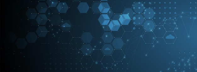 Cloud-Technologie Integrierter digitaler Webkonzepthintergrund