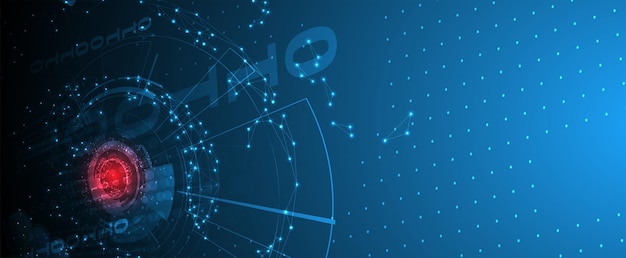 Cloud-Technologie Integrierter digitaler Webkonzepthintergrund