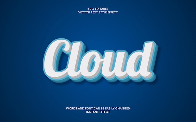 Cloud-Texteffekt