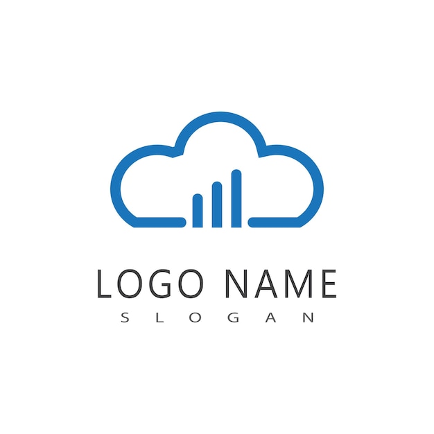 Cloud-Vektor-Logo-Vorlage für das Symbol-Design