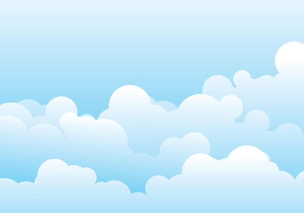 Cloud-Vorlage-Vektor-Illustration