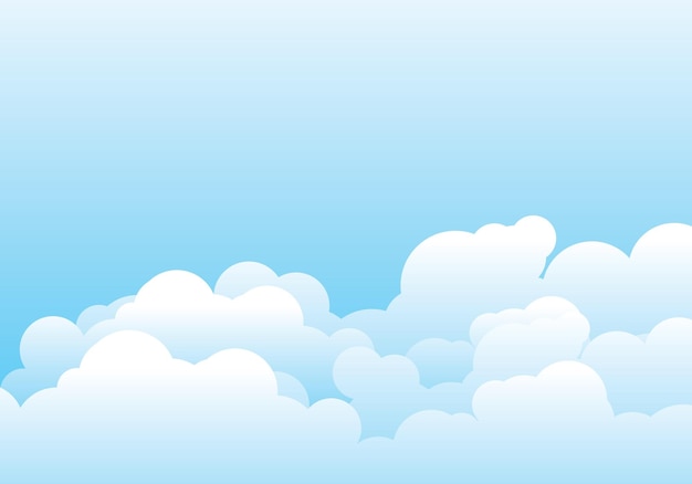 Cloud-Vorlage-Vektor-Illustration