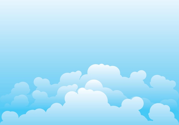 Cloud-Vorlage-Vektor-Illustration