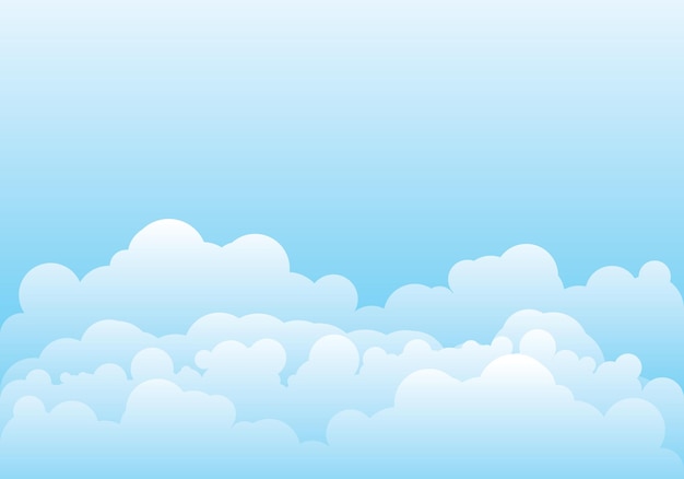 Cloud-Vorlage-Vektor-Illustration