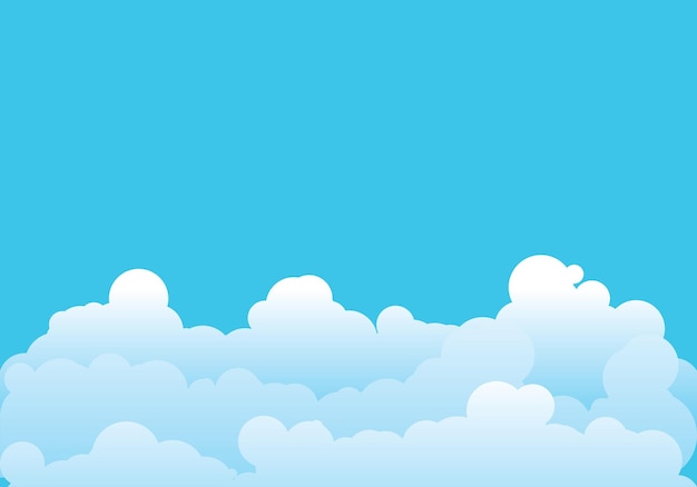 Cloud-Vorlage-Vektor-Illustration