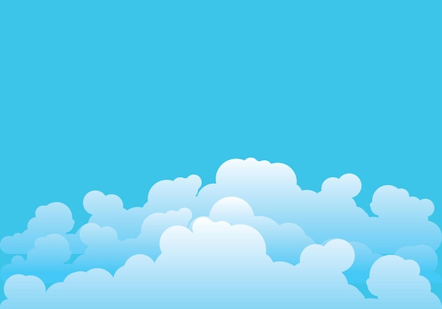 Cloud-Vorlage-Vektor-Illustration