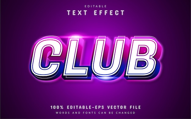 Club-texteffekt