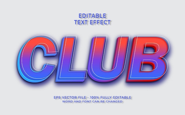 Club-Texteffekt