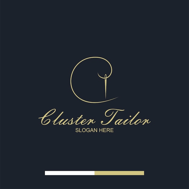 Vektor cluster tailor-logo-design