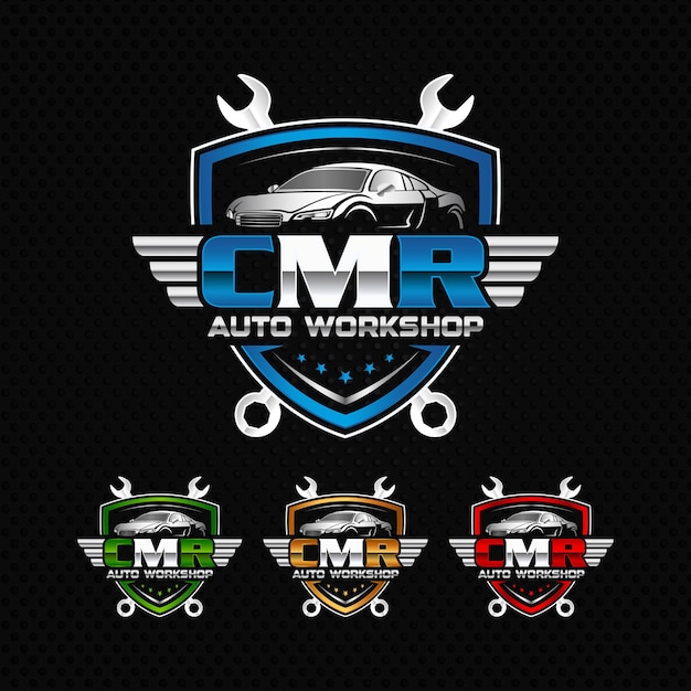 Vektor cmr autowerkstatt-logo autowerkstatt-logo premium-vektor