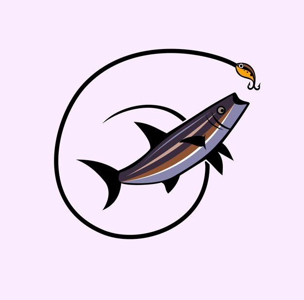 Cobia-fisch-logo-design-illustration