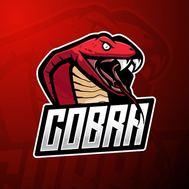 Cobra maskottchen esport logo