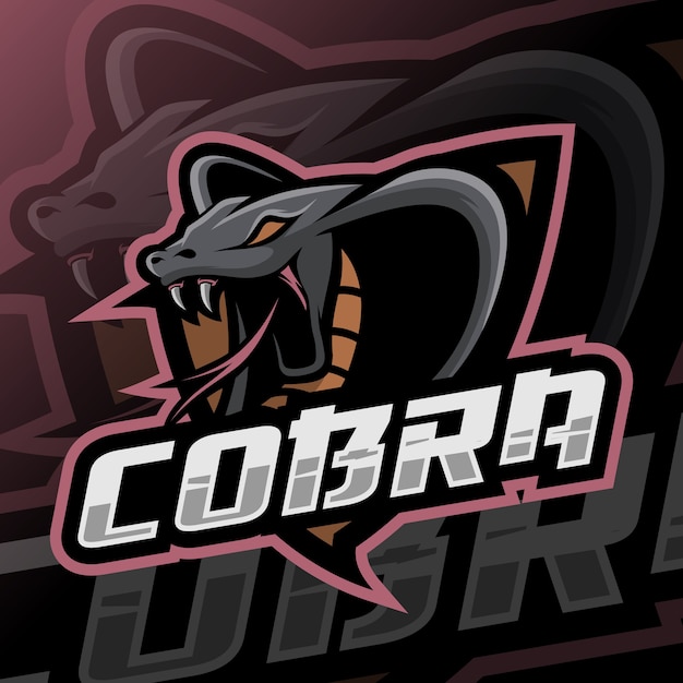 Cobra maskottchen esport logo