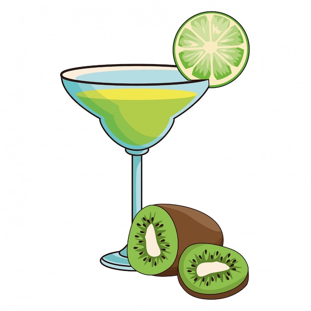 Cocktail mit kiwi