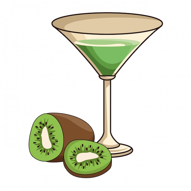 Cocktail mit kiwi