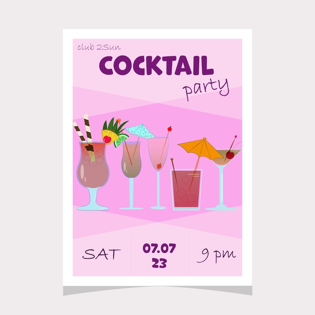 Cocktail-party-plakat