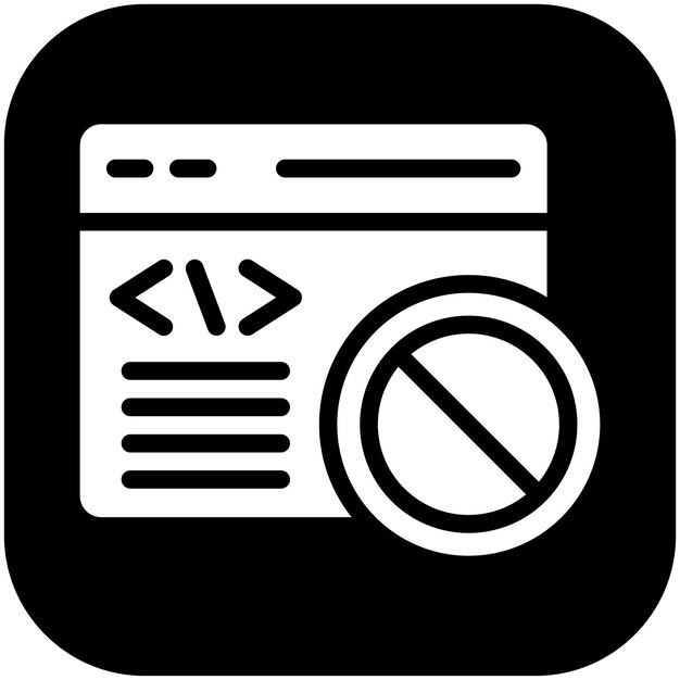 Code-Block-Vektor-Ikonen-Illustration des No-Code-Ikonensets