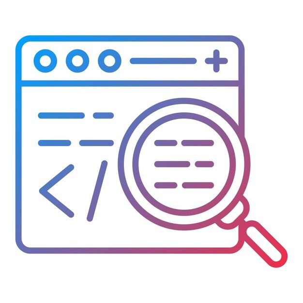 Code-Icon-Vektorbild kann für die Computerprogrammierung verwendet werden