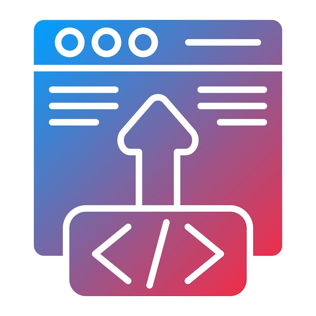Code-Icon-Vektorbild kann für die Computerprogrammierung verwendet werden