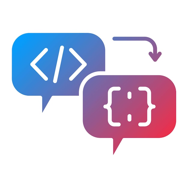 Code-Icon-Vektorbild kann für die Computerprogrammierung verwendet werden