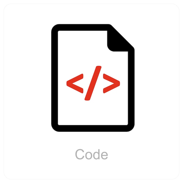 Code und Programmierung Ikonenkonzept
