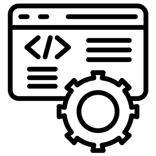 Vektor code-vektor-ikonen-illustration des data analytics-ikonensets