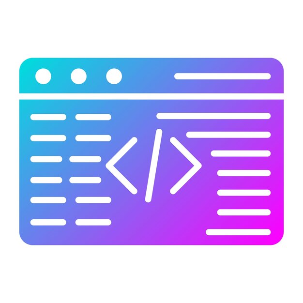Codierung Vektor-Symbol kann verwendet werden für No Code Iconset