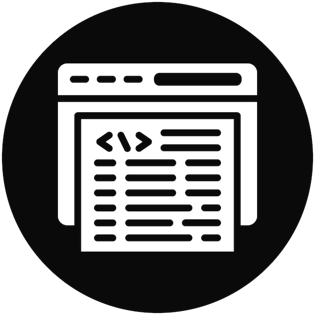 Codierungsvektor-Ikonenansicht von No-Code-Ikonensatz